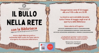 Mostra "Il bullo nella rete con la Biblioteca: leggere per dire NO ad ogni forma di sopraffazione"